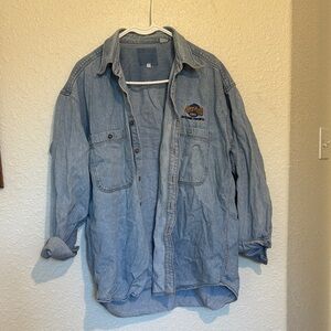 Vintage hardrock cafe Toronto Men's Blue Denim Jacket